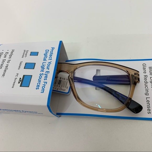 Blue Light Filtering Glare Reducing Tortoise Shell Eyeglasses Screen Vision - Picture 3 of 7